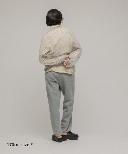 M TO R（ムウトアール）の「［TOPS］MOHAIR FISHNET HAND KNIT（ニット/セーター・レディース・イエロー/ネイビー/グレー/オフホワイト・FREE）」の7枚目の写真