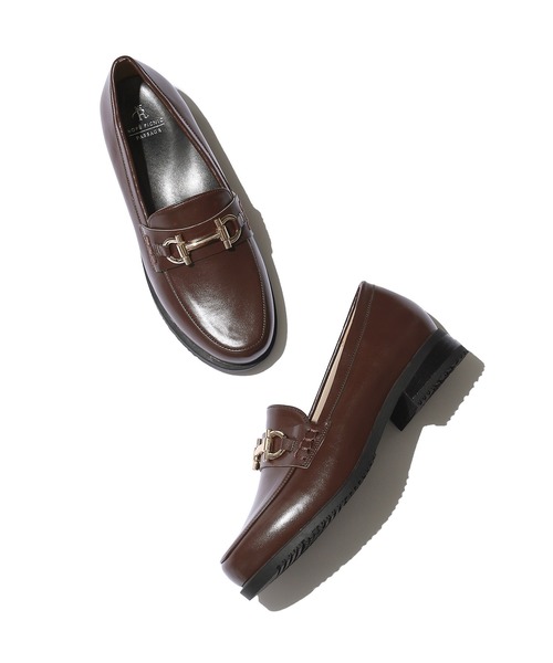 ROPE' PICNIC(ロペピクニック)の「晴雨兼用/洗えるビット付きローファー(ローファー・レディース・ブラウン/ブラック・23.0cm/23.5cm/24.0cm/25.0cm/24.5cm)」の4枚目の写真