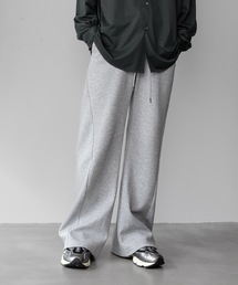 CO/PE ダブルニット スリーディメンショナル ワイドパンツ/ CO/PE DOUBLE KNIT THREE DIMENSIONAL WIDE PANTS