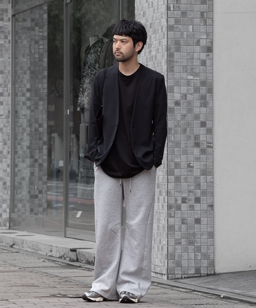 ATTACHMENT(アタッチメント)の「CO/PE ダブルニット スリーディメンショナル ワイドパンツ/ CO/PE DOUBLE KNIT THREE DIMENSIONAL WIDE PANTS(スウェットパンツ・メンズ・グレー/ブラック/オフホワイト・3/2/1)」の19枚目の写真