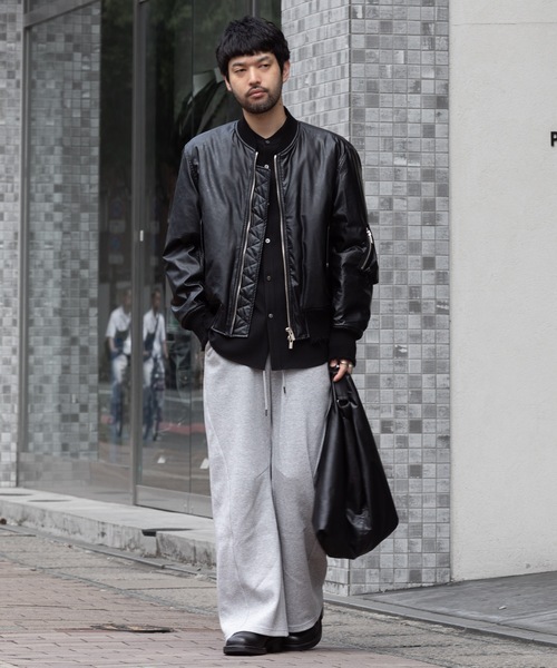 ATTACHMENT(アタッチメント)の「CO/PE ダブルニット スリーディメンショナル ワイドパンツ/ CO/PE DOUBLE KNIT THREE DIMENSIONAL WIDE PANTS(スウェットパンツ・メンズ・グレー/ブラック/オフホワイト・3/2/1)」の22枚目の写真