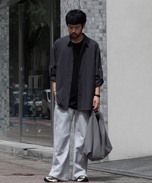 ATTACHMENT(アタッチメント)の「CO/PE ダブルニット スリーディメンショナル ワイドパンツ/ CO/PE DOUBLE KNIT THREE DIMENSIONAL WIDE PANTS(スウェットパンツ・メンズ・グレー/ブラック/オフホワイト・3/2/1)」の21枚目の写真