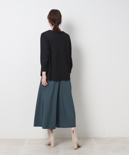 DRESKIP（ドレスキップ）の「◆【イージーケア】 大人世代の上品スカーチョ（その他パンツ・レディース・ベージュ/ブルー/ブラック・02/03/04）」の7枚目の写真