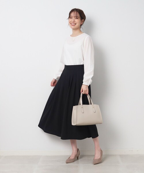 DRESKIP（ドレスキップ）の「◆【イージーケア】 大人世代の上品スカーチョ（その他パンツ・レディース・ベージュ/ブルー/ブラック・02/03/04）」の11枚目の写真