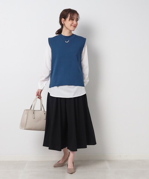 DRESKIP（ドレスキップ）の「◆【イージーケア】 大人世代の上品スカーチョ（その他パンツ・レディース・ベージュ/ブルー/ブラック・02/03/04）」の14枚目の写真