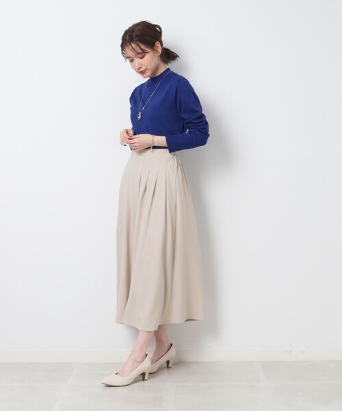 DRESKIP（ドレスキップ）の「◆【イージーケア】 大人世代の上品スカーチョ（その他パンツ・レディース・ベージュ/ブルー/ブラック・02/03/04）」の20枚目の写真