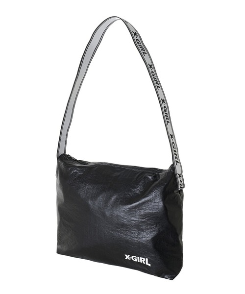 X-girl(エックスガール)の「SACOCHE(ショルダーバッグ・レディース・シルバー/ブラック・ONE SIZE)」の2枚目の写真