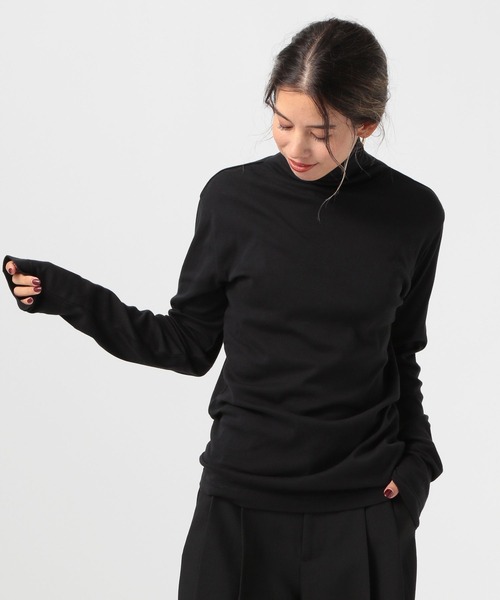 BAYFLOW（ベイフロー）の「ハイネックプルオーバー（Tシャツ/カットソー・レディース・ブラック/オフホワイト/セージグリーン・SMALL/MEDIUM）」の10枚目の写真