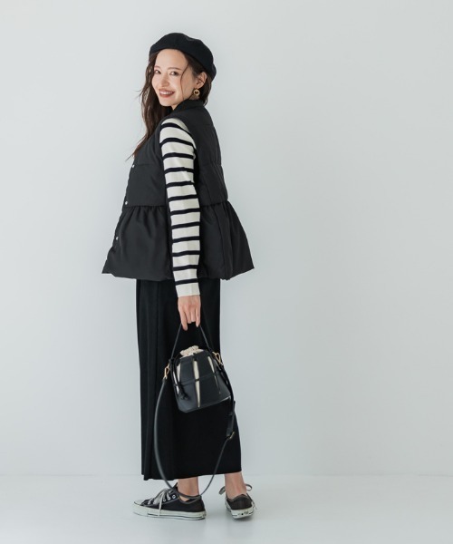 coca（coca）（コカ）の「ペプラム中綿ベスト（ベスト）」 - WEAR