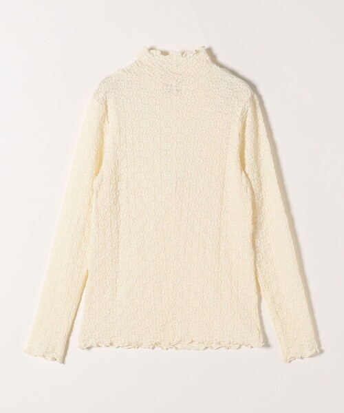 SHIPS any(シップス エニィ)の「SHIPS any:〈手洗い可能〉ストレッチ ジャカード タートルネック プルオーバー(Tシャツ/カットソー・レディース・ブラック/イエロー/ナチュラル・ONE SIZE)」の8枚目の写真