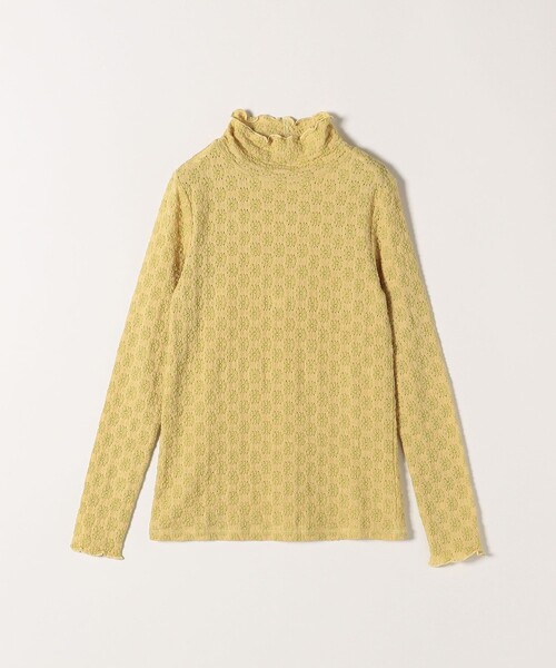 SHIPS any(シップス エニィ)の「SHIPS any:〈手洗い可能〉ストレッチ ジャカード タートルネック プルオーバー(Tシャツ/カットソー・レディース・ブラック/イエロー/ナチュラル・ONE SIZE)」の11枚目の写真