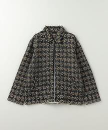 ＜COOHEM＞ HOUNDSTOOTH TWEED BLOUSON/ブルゾン