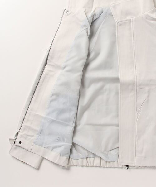 8(eight)(エイト)の「ヨーク切替ブルゾン(ライダースジャケット・メンズ・グレー系その他/チャコールグレー/ブラック・MEDIUM/LARGE)」の5枚目の写真