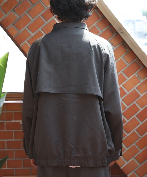 8(eight)(エイト)の「ヨーク切替ブルゾン(ライダースジャケット・メンズ・グレー系その他/チャコールグレー/ブラック・MEDIUM/LARGE)」の21枚目の写真