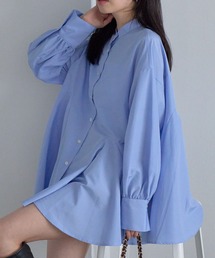 VIS | 【洗える・シワが取れやすい】美easyフレアシャツ(シャツ/ブラウス)