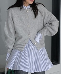 VIS | 【洗える・シワが取れやすい】美easyフレアシャツ(シャツ/ブラウス)