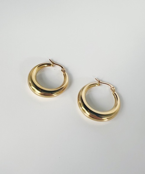 sowang(ソワン)の「【ステンレス】3㎝ ぷっくりシンプルボリュームピアス(ピアス(両耳用)・レディース・シルバー/ゴールド・FREE)」の20枚目の写真