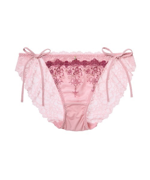 tutuanna（チュチュアンナ）の「ショーツレディース [特盛ブラ]フラムールトワレヒモショーツ（ショーツ・レディース・グレー/チャコール/オリーブ/エンジ/サックスブルー/アイボリー/グレイッシュブルー/ピンク・L/M）」の8枚目の写真