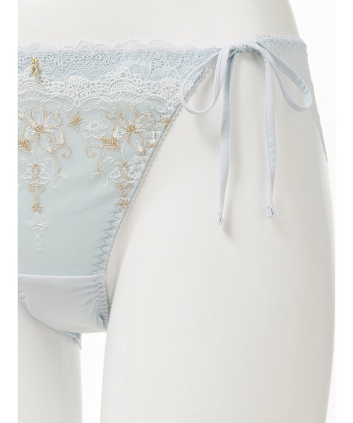 tutuanna（チュチュアンナ）の「ショーツレディース [特盛ブラ]フラムールトワレヒモショーツ（ショーツ・レディース・グレー/チャコール/オリーブ/エンジ/サックスブルー/アイボリー/グレイッシュブルー/ピンク・L/M）」の11枚目の写真