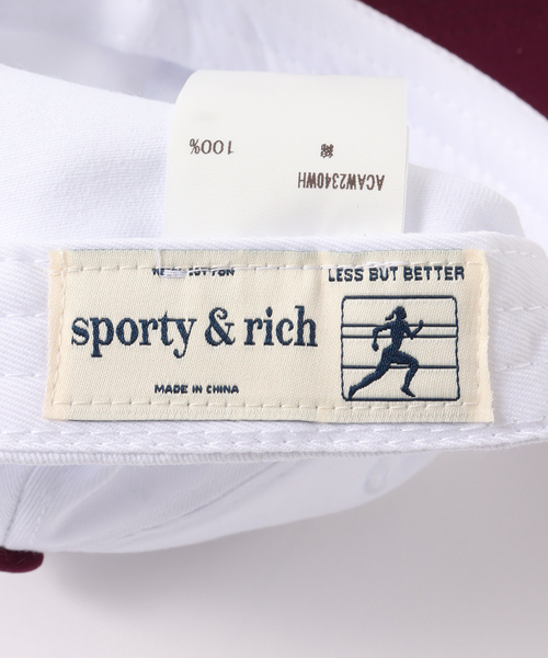 SPORTY&RICH（スポーティアンドリッチ）の「【SPORTY&RICH / スポーティアンドリッチ】CLASSIC LOGO HAT（キャップ・メンズ・ホワイト・FREE）」の10枚目の写真