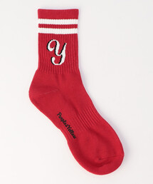 2本ラインロゴショートソックス