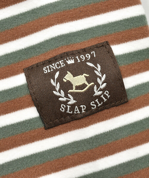 SLAP SLIP BABY（スラップスリップベビー）の「コールテンデニムコールテンサロペット+ボーダー柄ボディミニベビー(70~80cm)（その他ベビーウェア・キッズ・ベージュ/ネイビー・70cm/80ｃｍ）」の20枚目の写真