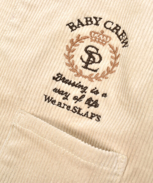SLAP SLIP BABY（スラップスリップベビー）の「コールテンデニムコールテンサロペット+ボーダー柄ボディミニベビー(70~80cm)（その他ベビーウェア・キッズ・ベージュ/ネイビー・70cm/80ｃｍ）」の22枚目の写真