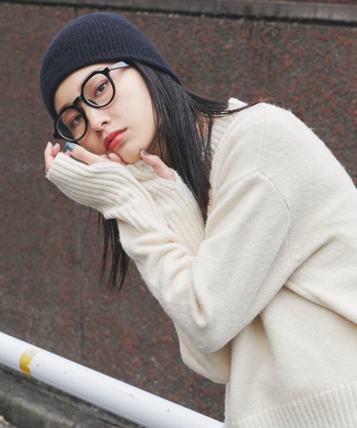 Auntie Rosa Holiday（アンティローザホリデー）の「フィンガーホールクルーネックニット（ニット/セーター・レディース・グレー/アイボリー/ブラウン/レッド/オレンジ/グリーン/ライトグリーン・FREE）」の19枚目の写真