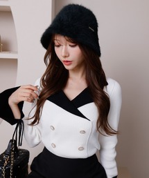 LIPSERVICE | バイカラークラシカルニット(ニット/セーター)