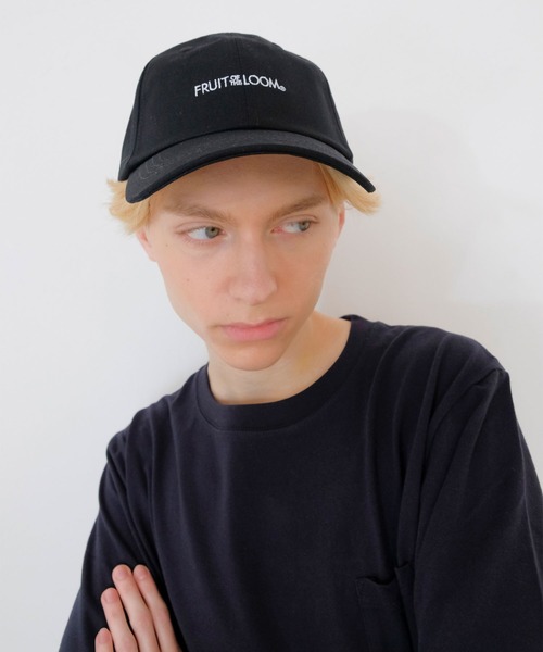 FRUIT OF THE LOOM（フルーツオブザルーム）の「【FRUIT OF THE LOOM】LOGO CAP/キャップ/ロゴ/ユニセックス（キャップ・メンズ・ベージュ/ブラック/サックスブルー/ピンク/オフホワイト・FREE）」の22枚目の写真