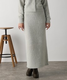 acro | ラメフェザーニットスカート/AC3317(スカート)