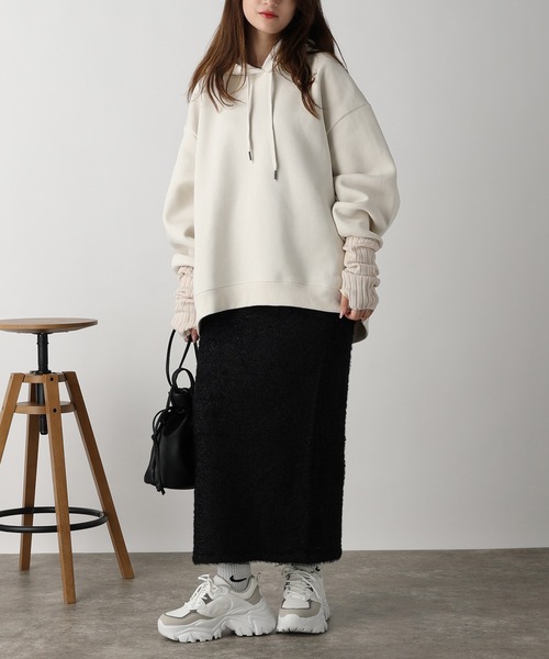 acro（アクロ）の「ラメフェザーニットスカート/AC3317（スカート・レディース・ブルー/ブラック/グレー・ﾌﾘ-）」の7枚目の写真