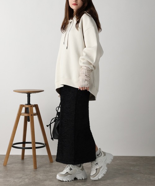 acro（アクロ）の「ラメフェザーニットスカート/AC3317（スカート・レディース・ブルー/ブラック/グレー・ﾌﾘ-）」の8枚目の写真