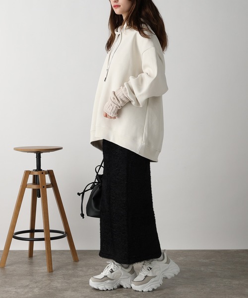 acro（アクロ）の「ラメフェザーニットスカート/AC3317（スカート・レディース・ブルー/ブラック/グレー・ﾌﾘ-）」の9枚目の写真