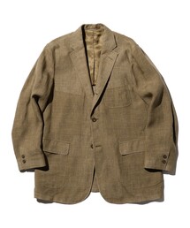 BEAMS PLUS | BEAMS PLUS /  リネン キュプラ ハウンドトゥース 3ボタン ジャケット ボックスフィット(テーラードジャケット)