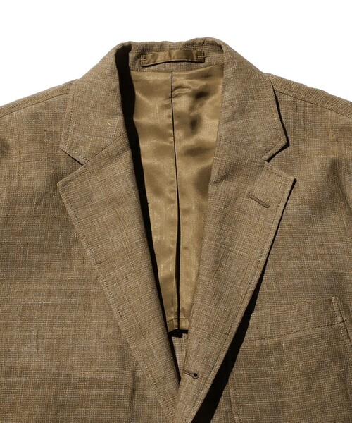 美品★パラスパレス リネン100% シェルボタン ジャケット 3 日本製 BEAMS PLUS（ビームスプラス）の「BEAMS PLUS / リネン キュプラ