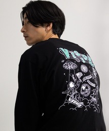 VISION STREET WEAR スペースマルチイラスト長袖Tシャツ