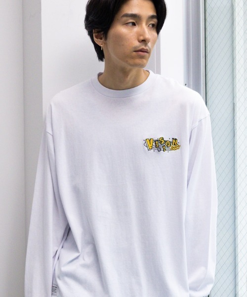 VISION STREET WEAR(ヴィジョンストリートウェア)の「VISION STREET WEAR スペースマルチイラスト長袖Tシャツ(Tシャツ/カットソー・メンズ・ブラック/杢グレー/ホワイト・L/XL/M)」の6枚目の写真