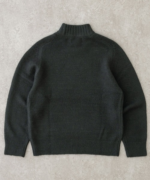 BRICK & SONS（ブリックアンドサンズ）の「ブラッシュヤーンラグランモックネックニット（ニット/セーター・メンズ・グレー/グリーン/ネイビー・S/M）」の11枚目の写真