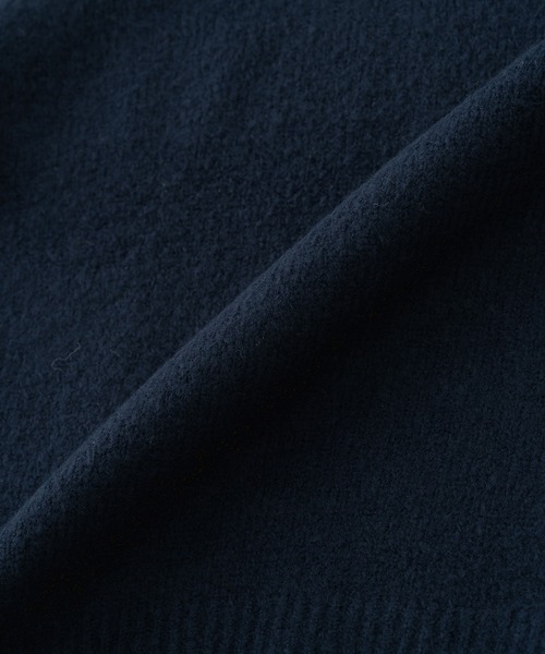 BRICK & SONS（ブリックアンドサンズ）の「ブラッシュヤーンラグランモックネックニット（ニット/セーター・メンズ・グレー/グリーン/ネイビー・S/M）」の4枚目の写真