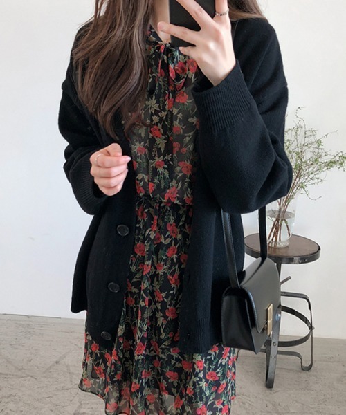 Miniministore(ミニミニストア)の「ニットカーディガン レディース アウター(カーディガン/ボレロ・レディース・ダークグレー/ブラウン/ベージュ/ブラック/ダークブラウン・フリー)」の18枚目の写真