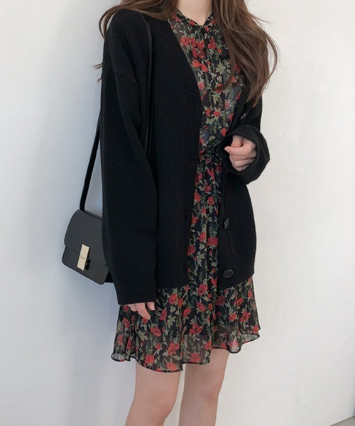Miniministore(ミニミニストア)の「ニットカーディガン レディース アウター(カーディガン/ボレロ・レディース・ダークグレー/ブラウン/ベージュ/ブラック/ダークブラウン・フリー)」の19枚目の写真