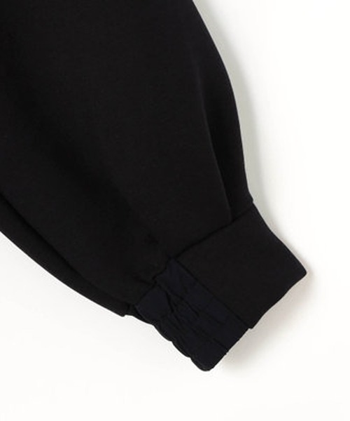 NICOLE white（ニコルホワイト）の「フード風スタンドプルオーバー／ダンボールポンチ（Tシャツ/カットソー・レディース・ブラック/オフホワイト/ベージュ・FREE）」の17枚目の写真