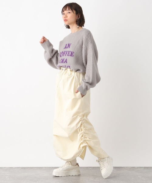 RAGEBLUE（レイジブルー）の「マルチWAYシャーリングジャンスカ/ワンピース（ジャンパースカート・レディース・ブラック/ホワイト/オリーブ・FREE）」の9枚目の写真