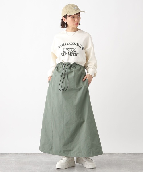 RAGEBLUE（レイジブルー）の「マルチWAYシャーリングジャンスカ/ワンピース（ジャンパースカート・レディース・ブラック/ホワイト/オリーブ・FREE）」の18枚目の写真