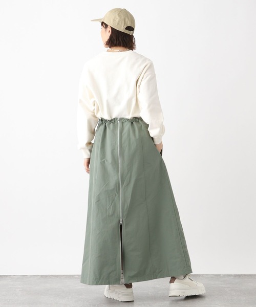 RAGEBLUE（レイジブルー）の「マルチWAYシャーリングジャンスカ/ワンピース（ジャンパースカート・レディース・ブラック/ホワイト/オリーブ・FREE）」の19枚目の写真