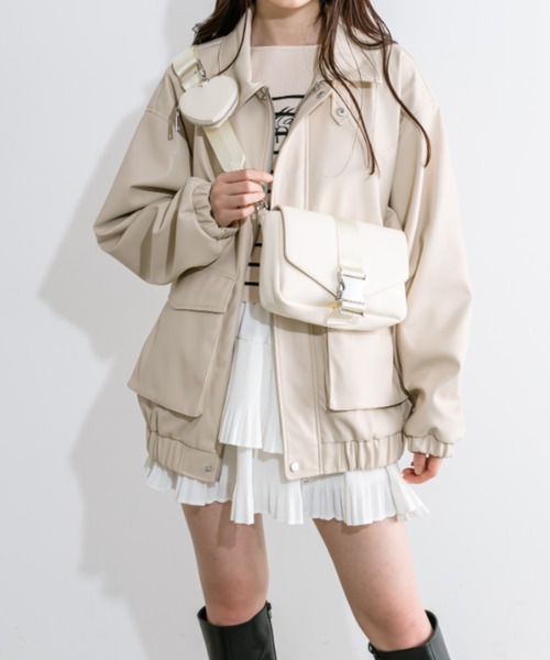 OLIVE des OLIVE（オリーブデオリーブ）の「ティアードプリーツミニスカート　1041010020（スカート・レディース・オフホワイト/ブラック・FREE）」の5枚目の写真