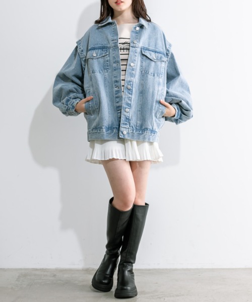 OLIVE des OLIVE（オリーブデオリーブ）の「ティアードプリーツミニスカート　1041010020（スカート・レディース・オフホワイト/ブラック・FREE）」の6枚目の写真