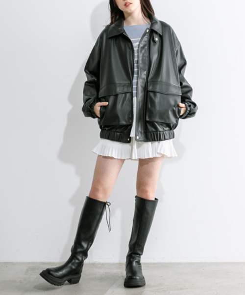 OLIVE des OLIVE（オリーブデオリーブ）の「ティアードプリーツミニスカート　1041010020（スカート・レディース・オフホワイト/ブラック・FREE）」の10枚目の写真