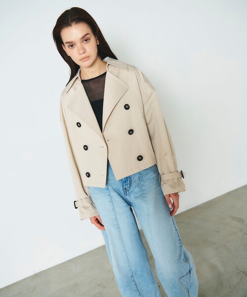 GRACE CONTINENTAL(グレースコンチネンタル)の「ドルマントレンチジャケット(その他アウター・レディース・ベージュ/キャメル・36)」の2枚目の写真
